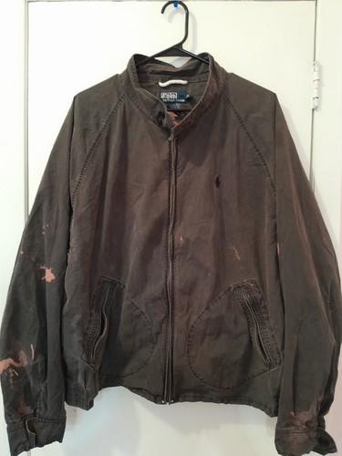 Vintage Polo Ralph Lauren Harrington Jacket 90’s Brown XXL - photo 4