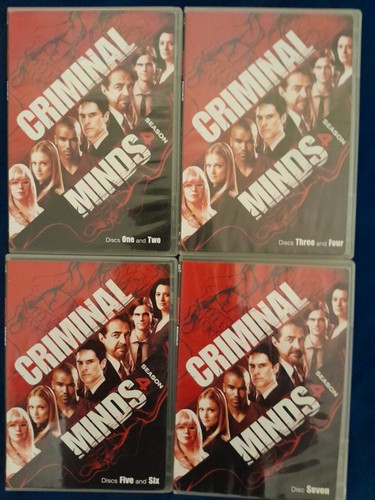 Criminal Minds 4th Season Lot Bundle 4 DVD movies