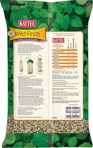 Kaytee Wild Bird Finch Food Blend 3 lb - photo 2