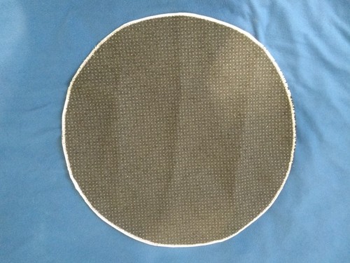 Round Rug Beige Color Area Living Room Indoor Outdoor Carpet - photo 2