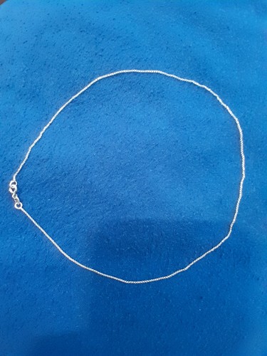 925 Sterling Silver Chain Necklace, 16 inches finished chain