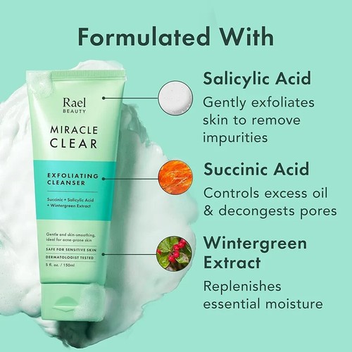 Face Cleanser for Oily & Acne Prone Skin, Korean Skin Care - photo 2
