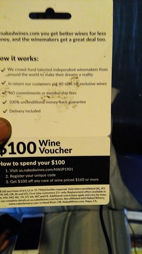 $100 Wine Voucher / Gift Card Nakedwines - photo 2