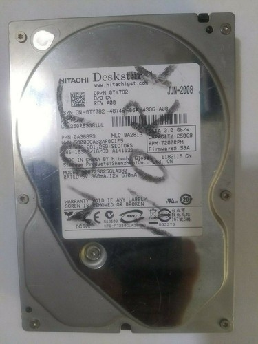 250GB HITACHI HDP725025GLA380 3.5'' SATA Desktop HDD - photo 2