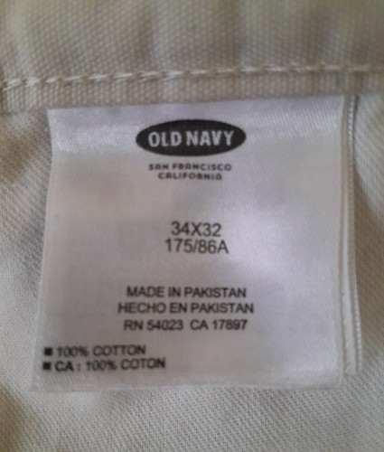 Old Navy Pants Strait Built In Flex Light Slim 5 Pocket 34x32 NW - photo 5