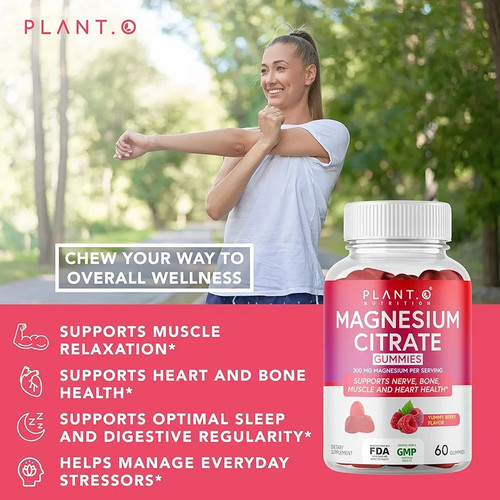 60pcs Magnesium Gummies 600mg Sleep Bone Digestion Support - photo 5