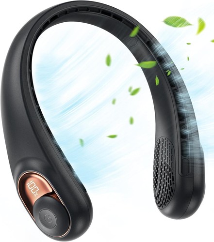 Neck Fan, Bladeless Wearable Hands-Free Portable Fan, 5200mAh
