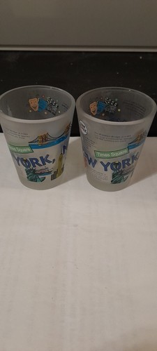 Set of 2 New York City Yellow Taxi Shot Glasses - photo 2