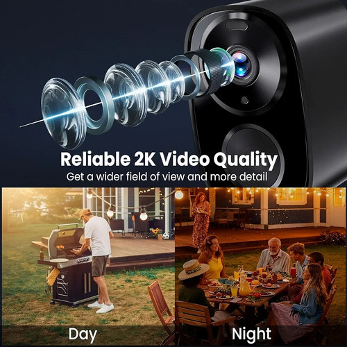 2025 Enhanced 2K UHD Wireless Outdoor Security Camera - photo 2