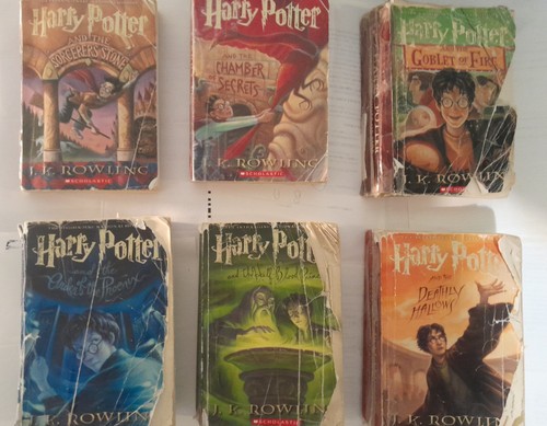 Harry Potter Paperback Book Scholastic Set 1-6 JK Rowling