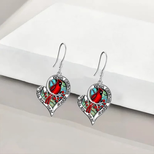 When Cardinals Appear Pendant Earrings, Jewelry, Holiday Birthda - photo 2