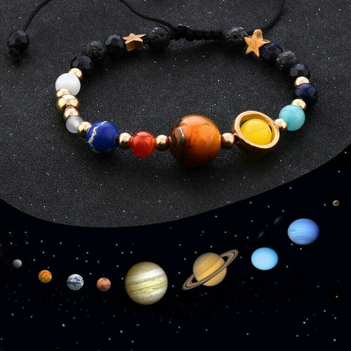 Chakra Bracelet Beads Jewelry Natural Stones Solar System
