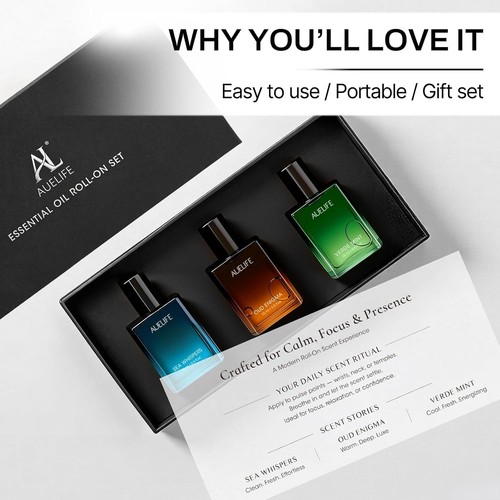 3 x 15ml Roll-On Essential Oil Set for Men - photo 3