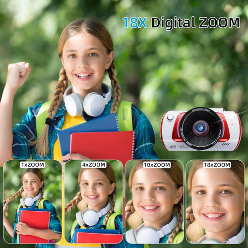 4K Digital Camera 64MP WiFi Vlogging Cam, 18X Zoom, Flip Screen - photo 4