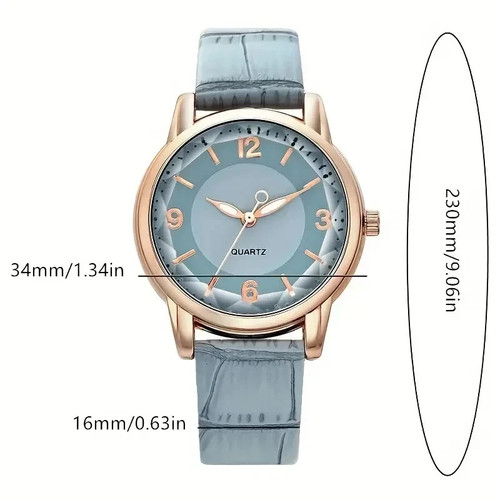 Ladies Fashion Analog PU Leather Wrist Watches - photo 3