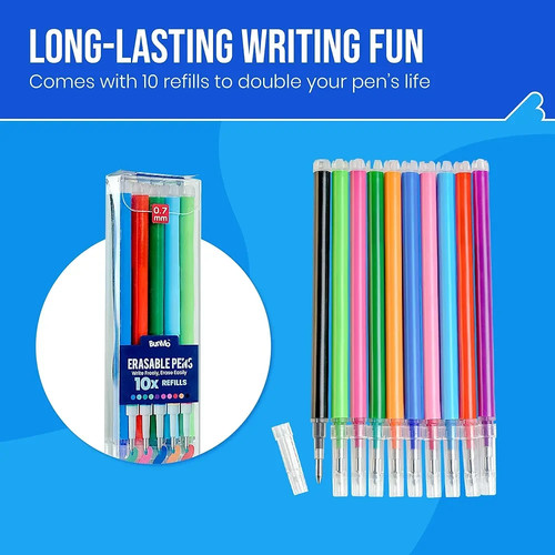 BUNMO Erasable Gel Pens - Multicolor Cute Pens - School Supplies - photo 4