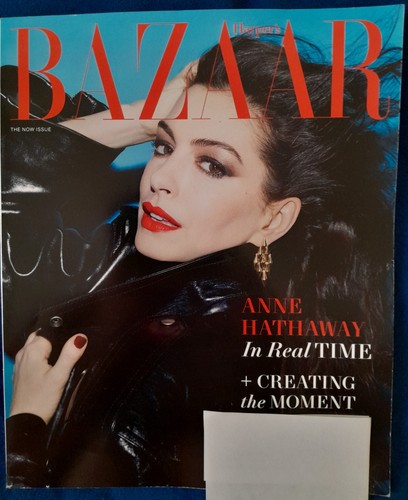 Harper's Bazaar Magazine April 2026 Anne Hathaway In Real Time