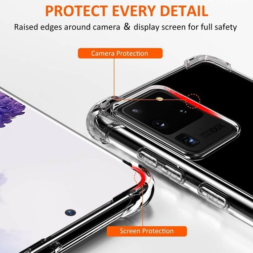 Samsung Galaxy S20 Ultra Case Crystal Clear Slim Cover - photo 3