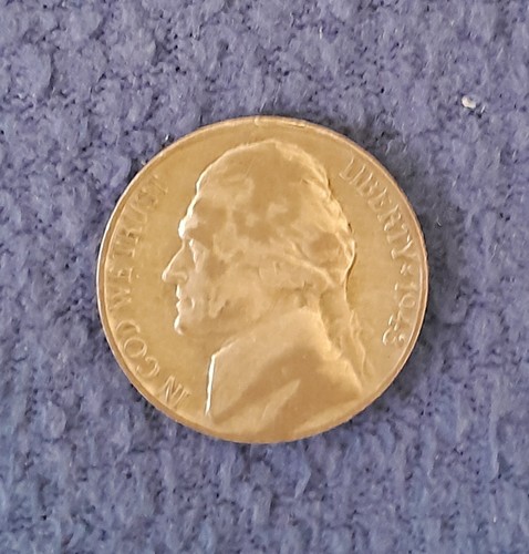 1943 S Jefferson Wartime Nickel 35% Silver 5c US