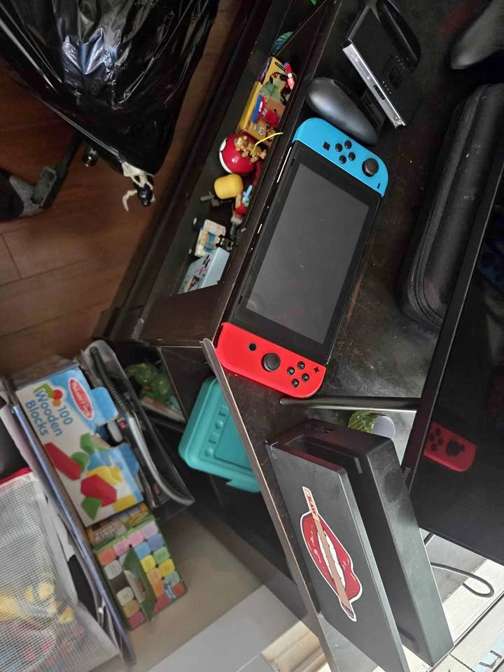 Nintendo switch original console and carry case