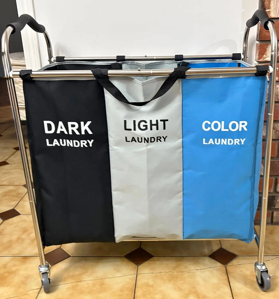 YCHF 240L 3-Section Laundry Hamper