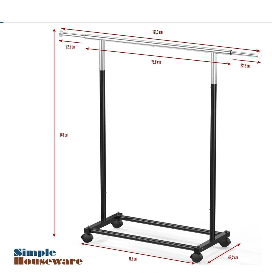 Simple Houseware Standard Clothing Rack Black - photo 5