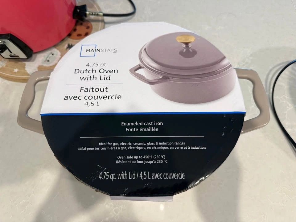 Mainstays 4.75 qt Enameled Cast Iron Dutch Oven with Lid - photo 2