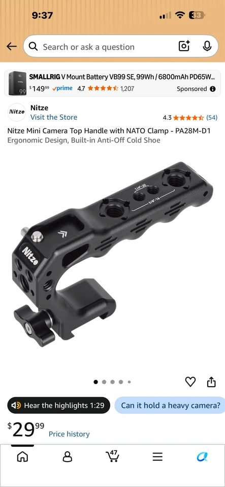 Nitze Lil Stinger II Nato top handle - photo 4