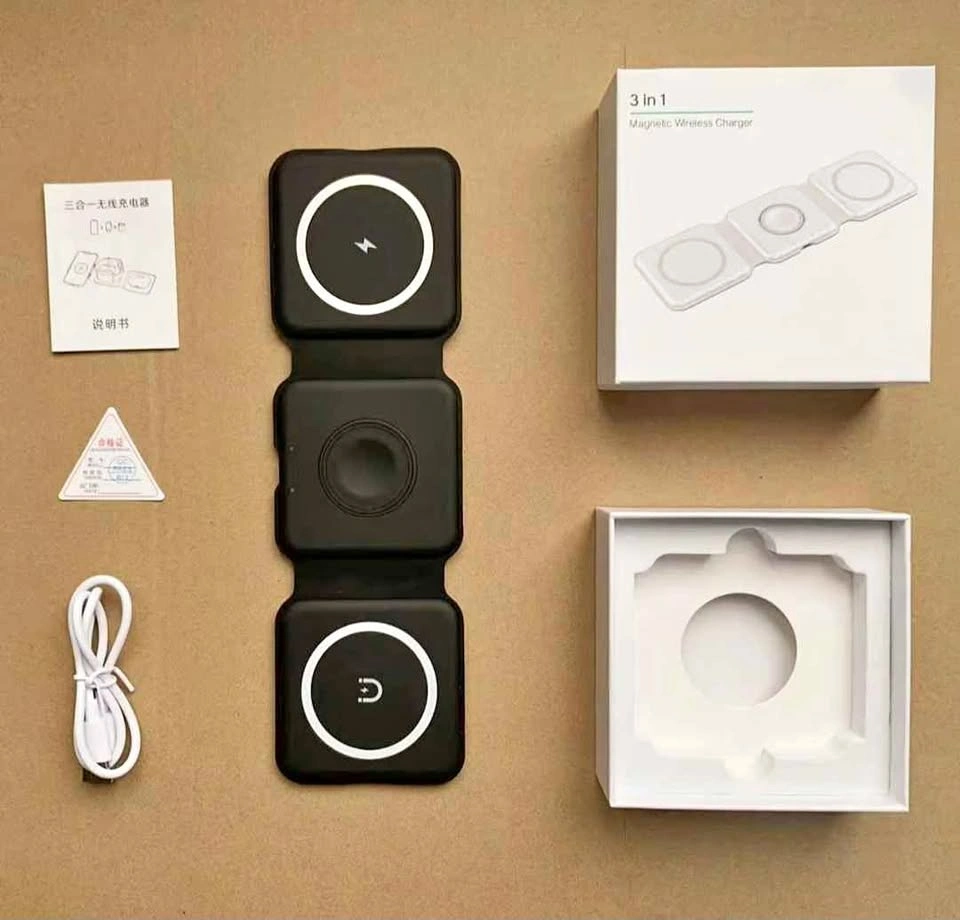 3-in-1 Wireless Charging Station Magnetic Foldable