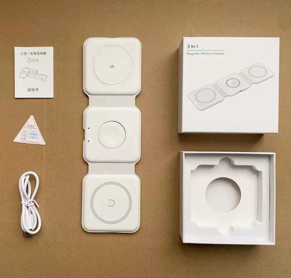 3-in-1 Wireless Charging Station Magnetic Foldable - photo 2