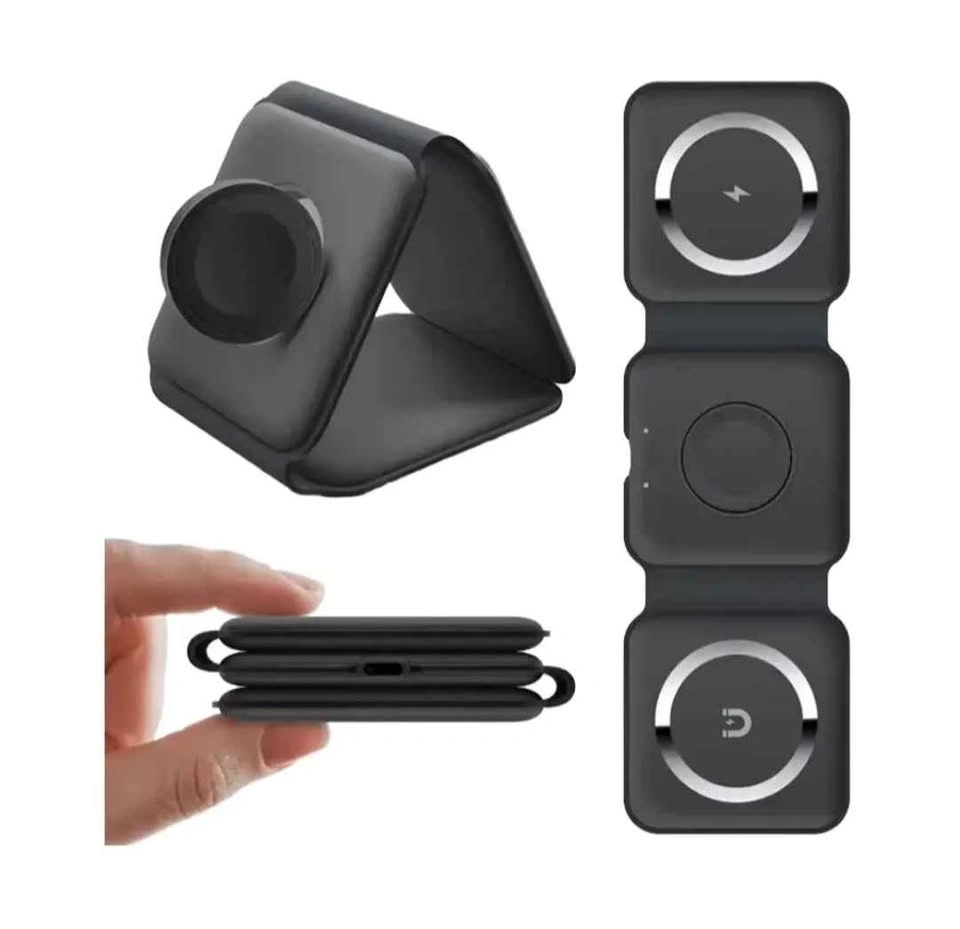 3-in-1 Wireless Charging Station Magnetic Foldable - photo 3