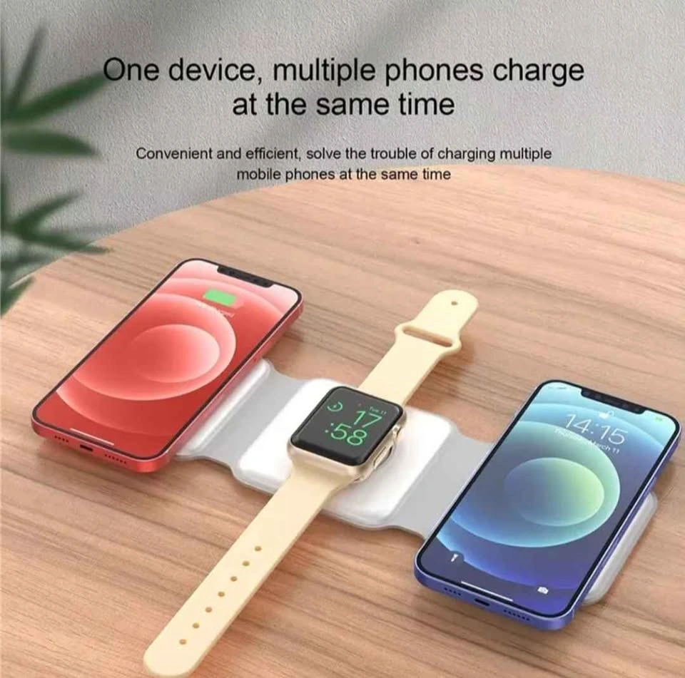 3-in-1 Wireless Charging Station Magnetic Foldable - photo 4