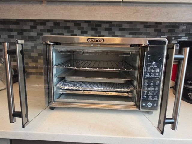 Gourmia Stainless Steel Auto French Door Digital Air Fryer Oven - photo 2