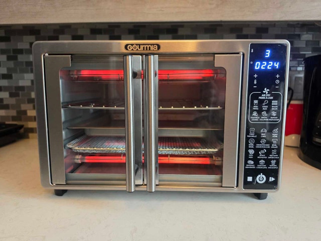 Gourmia Stainless Steel Auto French Door Digital Air Fryer Oven - photo 3