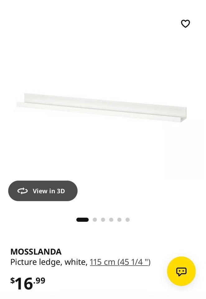 Mosslanda Ikea picture edge shelf (115 cm) - photo 2