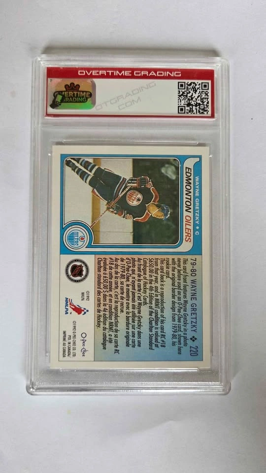 1992/93 O-PEE-CHEE Wayne Gretzky Hockey Card #220 - photo 2