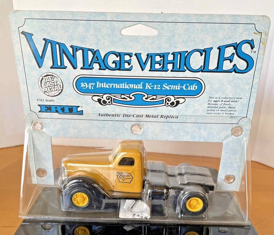 1988 ERTL Vintage 1947 International K-12 Semi Cab 1:43 NIB