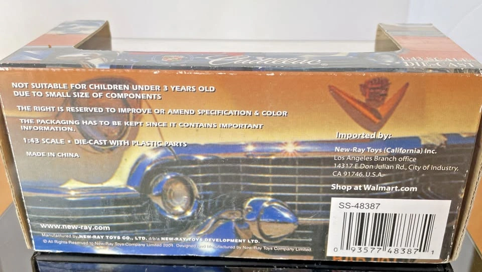 2004 New Ray City Cruiser 1959 Cadillac Series 62 1:43 NIB - photo 5