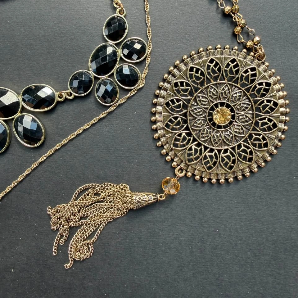 4-Piece Bohemian & Gothic Glam Jewelry Set - photo 2