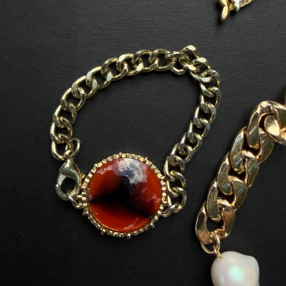 10-Piece Statement Gold-Tone Jewelry Lot - photo 3