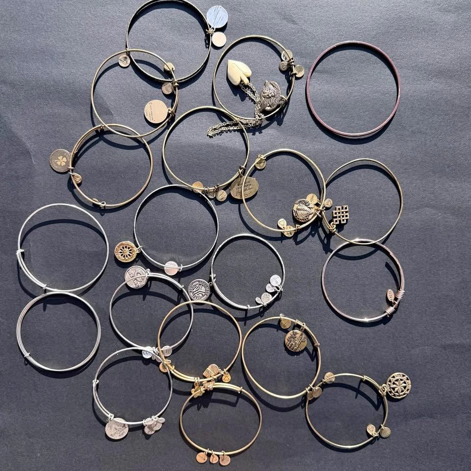 Huge Lot of Alex and Ani Charm Bangle Bracelets