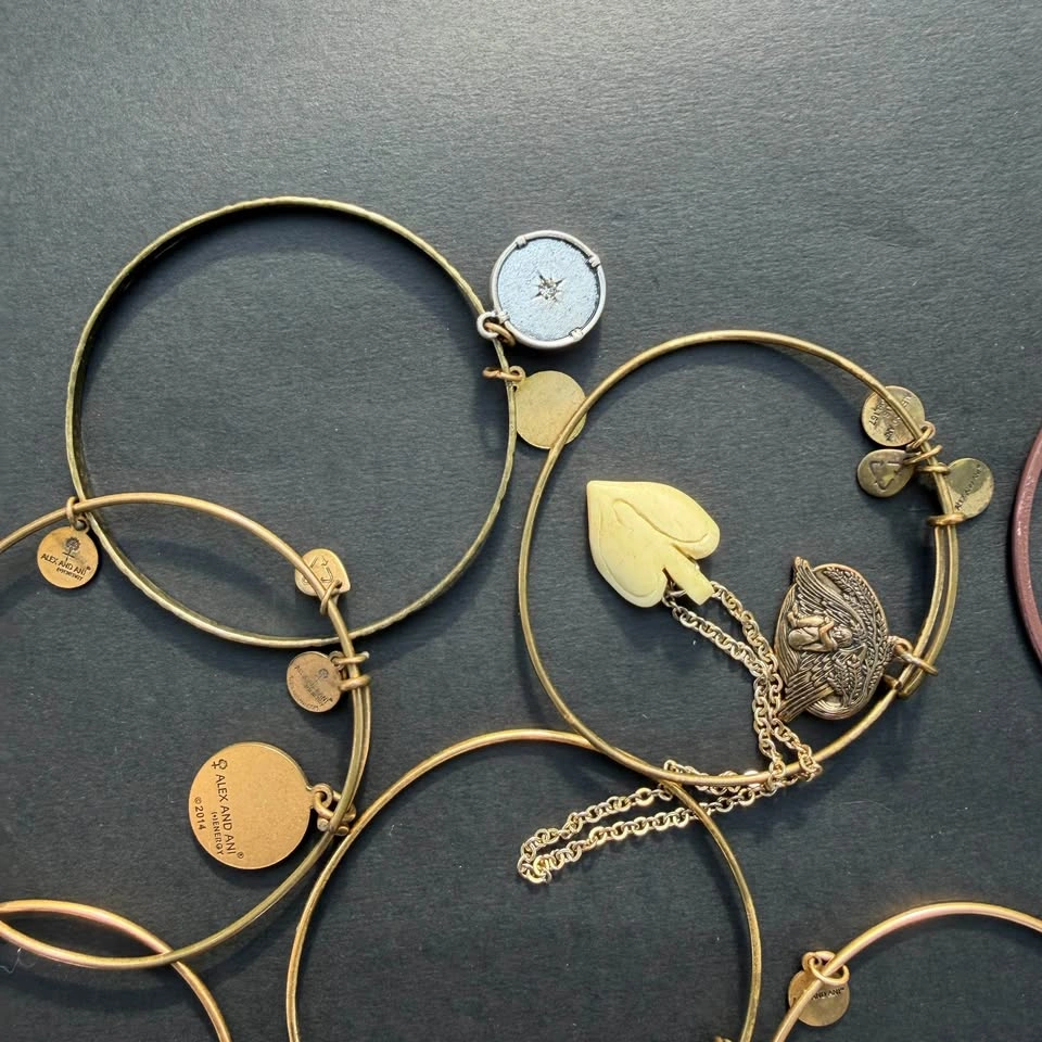 Huge Lot of Alex and Ani Charm Bangle Bracelets - photo 4