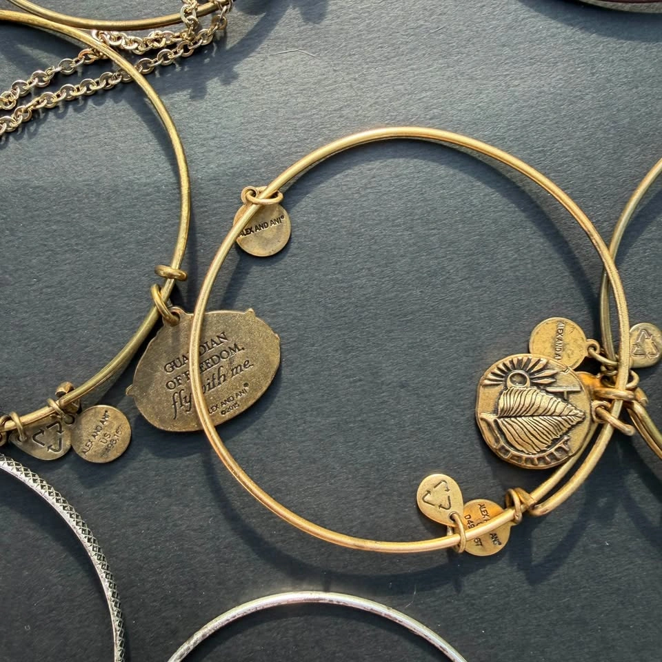 Huge Lot of Alex and Ani Charm Bangle Bracelets - photo 5