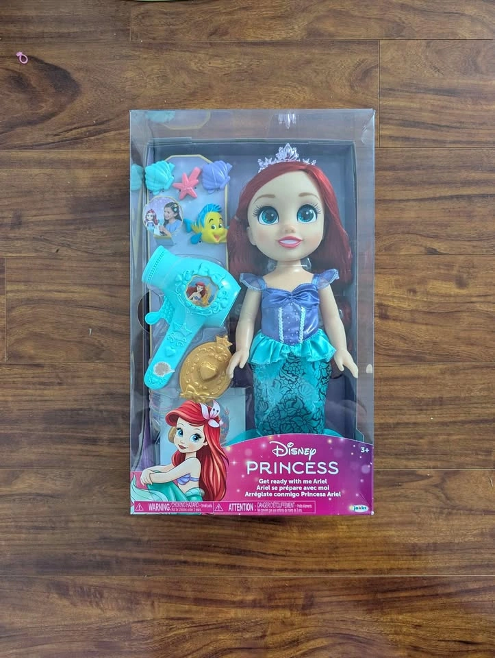 Disney Princess "Get Ready With Me" Ariel Doll Set - Brand New