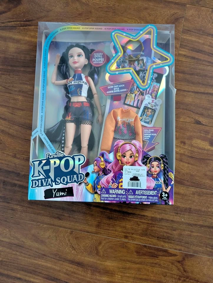 Funville K-Pop Diva Squad Fashion Doll - Yumi (Brand New in Box)