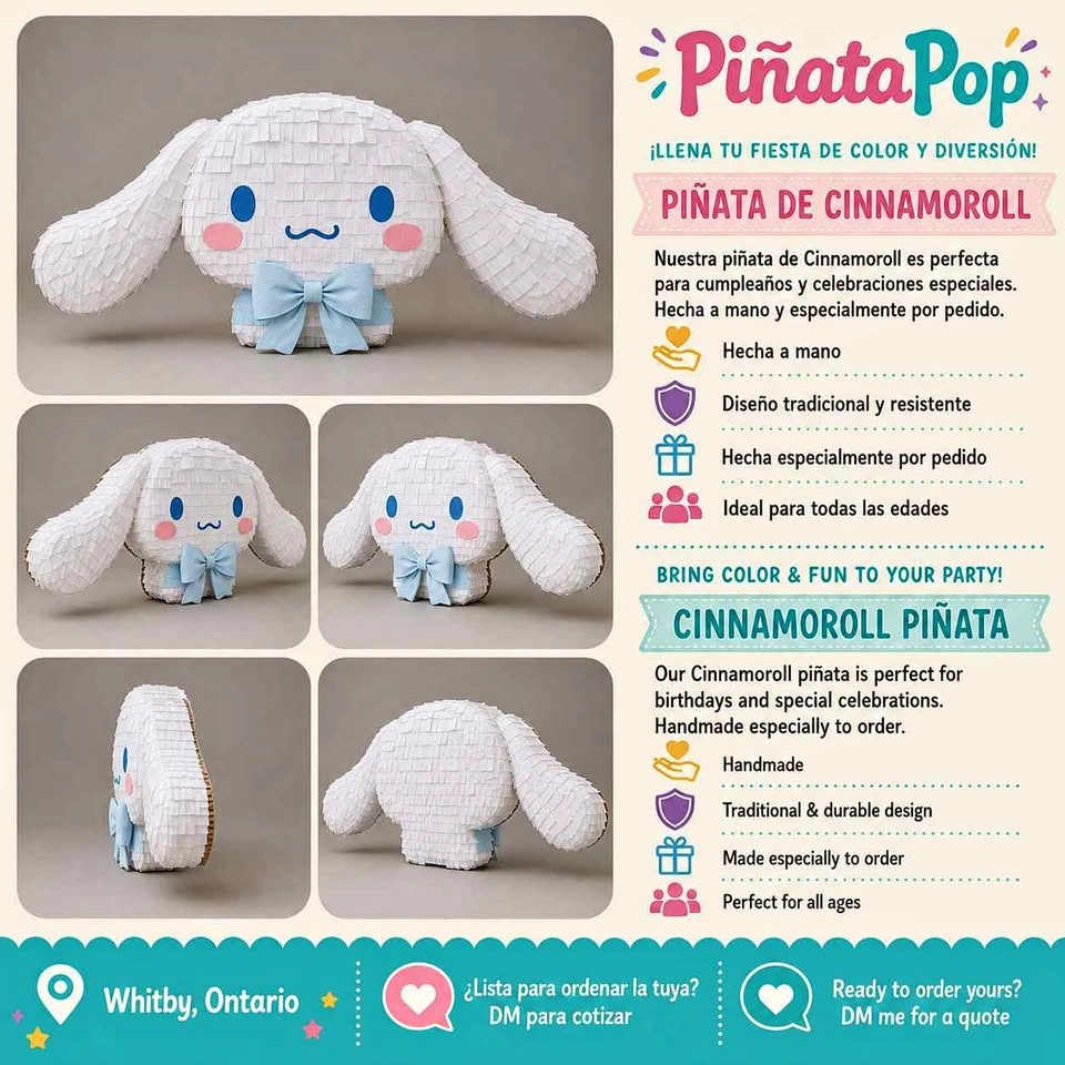 handmade Cinnamoroll piñata