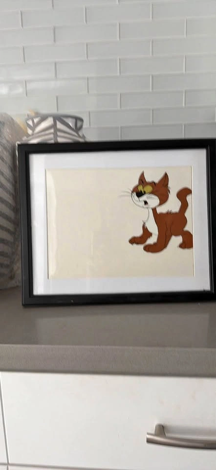 Azrael smurfs animation cel