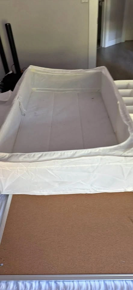 Under bed organizing storage bins