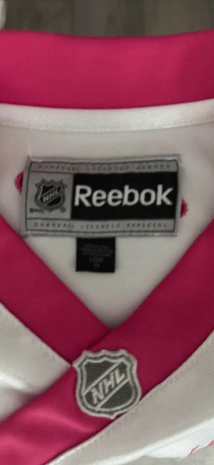 Reebok Vancouver Canucks Hockey Jersey White/Pink - photo 3