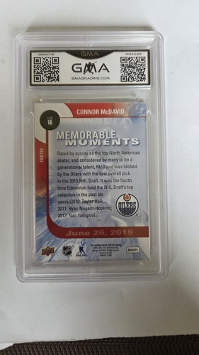 2015-16 Upper Deck Connor McDavid Rookie Card #CAN16 GMA 10 - photo 3